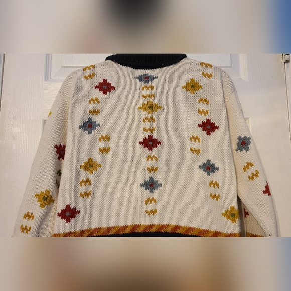 MONTEREY BAY HANDKNIT SWEATER SZ S CARDIGAN COTTON - Picture 8 of 8